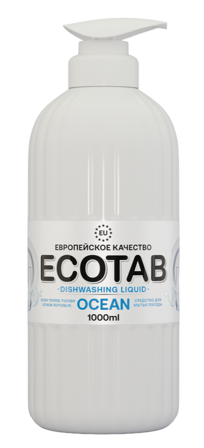 ECOTAB dishwashing liquid Ocean, 1000ml pump bottle