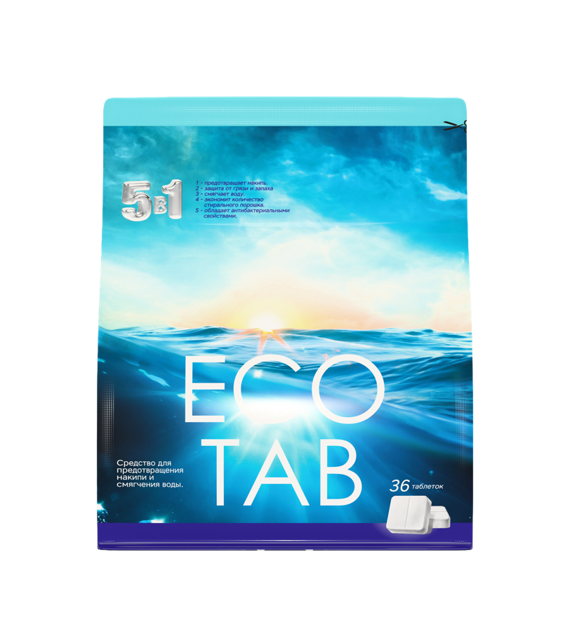 ECOTAB 5-in-1 anti-limescale and water softener tablets, 36 pack
